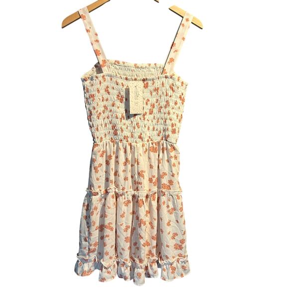 Sierra Sky Med NWT Floral Sleeveless Dress Cottage Mini Dress Micro Dress Flowy - Picture 2 of 9